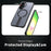 For Samsung Galaxy A36 5G Magnetic Case Kickstand Grid Texture TPU PC Phone Back Cover - Black - 4