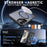 For Samsung Galaxy S25+ Magnetic Case Kickstand Grid Texture TPU PC Phone Back Cover - Black - 2