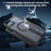 For Samsung Galaxy A06 4G Magnetic Case Kickstand Grid Texture TPU PC Phone Back Cover - Black - 7