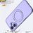 For iPhone 17 Case Compatible with MagSafe TPU + Acrylic Kickstand Phone Cover - Light Purple - 3