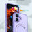 For iPhone 17 Case Compatible with MagSafe TPU + Acrylic Kickstand Phone Cover - Light Purple - 5