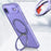 For iPhone Air Case Compatible with MagSafe TPU + Acrylic Kickstand Phone Cover - Light Purple - 6
