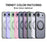 For iPhone Air Case Compatible with MagSafe TPU + Acrylic Kickstand Phone Cover - Light Purple - 7