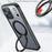 For iPhone 18 Pro / 17 Pro Case Compatible with MagSafe TPU + Acrylic Kickstand Phone Cover - Black - 6