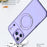 For iPhone 18 Pro Max / 17 Pro Max Case Compatible with MagSafe TPU + Acrylic Kickstand Phone Cover - Light Purple - 3