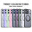 For iPhone 18 Pro Max / 17 Pro Max Case Compatible with MagSafe TPU + Acrylic Kickstand Phone Cover - Light Purple - 7