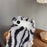 For iPhone Air Case Zebra Pattern Soft Plush TPU Phone Cover - White - 6