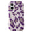 For iPhone 17 Case Leopard Pattern Fluffy Plush TPU Phone Cover - Purple - 1