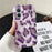 For iPhone 17 Case Leopard Pattern Fluffy Plush TPU Phone Cover - Purple - 2