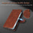 AZNS For iPhone Air Case PU Leather Wallet Phone Cover - Brown - 7