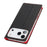 For iPhone 18 Pro Max / 17 Pro Max Wallet Case Genuine Cow Leather Phone Cover Litchi Texture - Black - 5