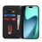 For iPhone 17 Case Stand Wallet Litchi Texture Leather Flip Phone Cover with Strap - Black - 2