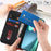 For iPhone 17 Case Stand Wallet Litchi Texture Leather Flip Phone Cover with Strap - Black - 4