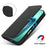 For iPhone 17 Case Stand Wallet Litchi Texture Leather Flip Phone Cover with Strap - Black - 5