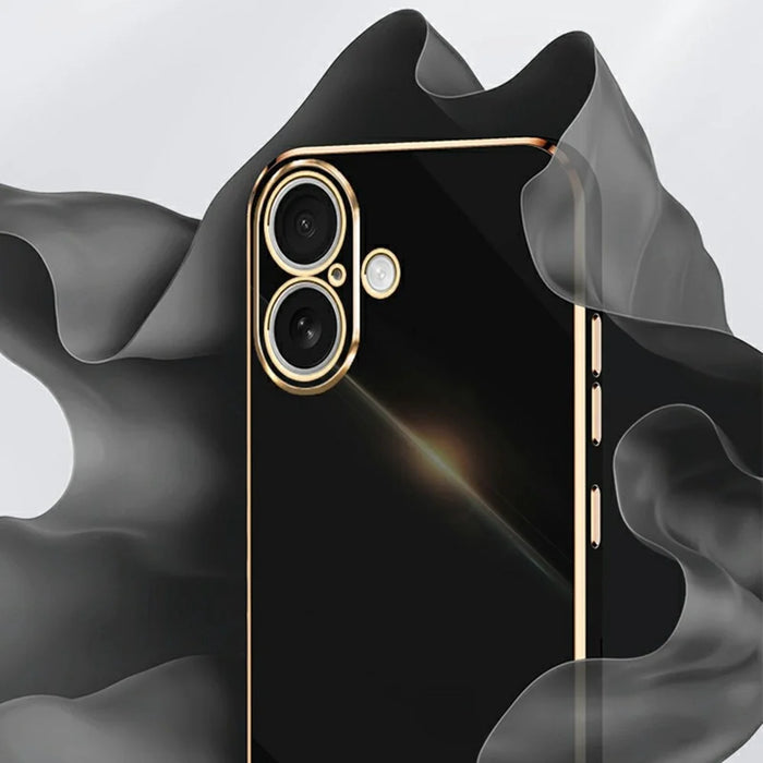 XINLI For iPhone 17 Case TPU Phone Cover with Electroplating Frame - Cyan - 3