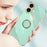 XINLI For iPhone 17 Case Ring Kickstand Electroplating TPU Phone Cover - Cyan - 5