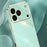 XINLI For iPhone 17 Pro Case TPU Phone Cover with Electroplating Frame - Cyan - 2