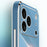 XINLI For iPhone 17 Pro Case Ring Kickstand Electroplating TPU Phone Cover - Cyan - 3