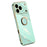 XINLI For iPhone 17 Pro Max Case Ring Kickstand Electroplating TPU Phone Cover - Cyan - 1