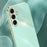 XINLI For Samsung Galaxy S25 FE Case TPU Phone Cover with Electroplating Frame - Cyan - 2