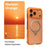 TORRAS Ostand Q3 Air Series For iPhone 17 Pro Max Case Compatible with MagSafe Shockproof PC + TPU Phone Cover with Kickstand - Orange - 3