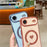 For iPhone Air Magnetic Case Electroplating Soft TPU Cover with Cute Love Heart - Blue - 5