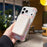 For iPhone 17 Pro Magnetic Case IMD Flower Pattern TPU + PC Clear Back Phone Cover - Style A - 3