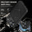 For iPhone 17 Pro Case Compatible with MagSafe RFID Blocking Leather Wallet Cover with Rotating Ring Kickstand - Black - 5
