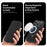 For iPhone 17 Pro Case Compatible with MagSafe RFID Blocking Leather Wallet Cover with Rotating Ring Kickstand - Black - 7