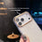 For iPhone 17 Pro Case IMD Shell Pattern PC + TPU Phone Cover - Transparent White - 3