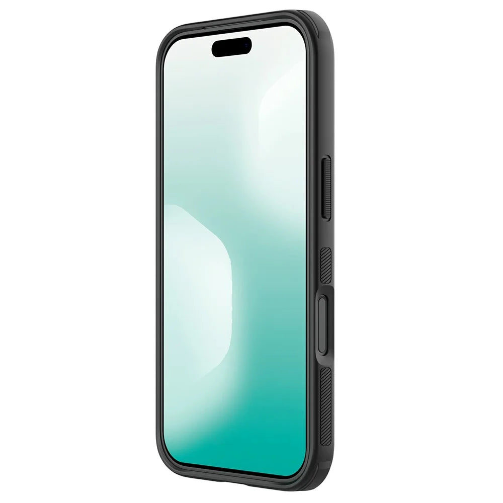 NILLKIN Frosted Shield Pro for iPhone 18 Pro / 17 Pro Case Compatible with MagSafe PC + TPU Phone Cover - Black - 2