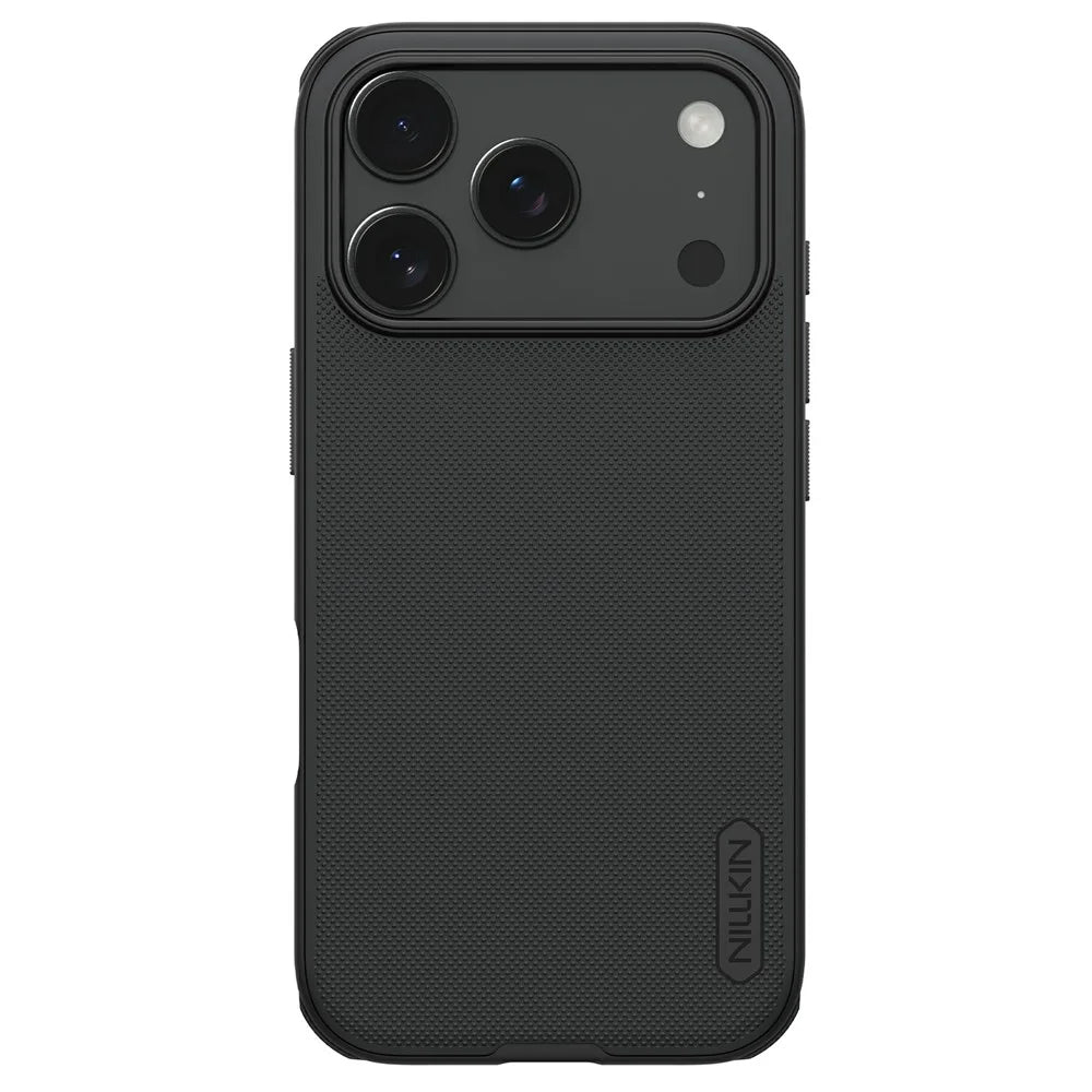 NILLKIN Frosted Shield Pro for iPhone 18 Pro / 17 Pro Case Compatible with MagSafe PC + TPU Phone Cover - Black - 3