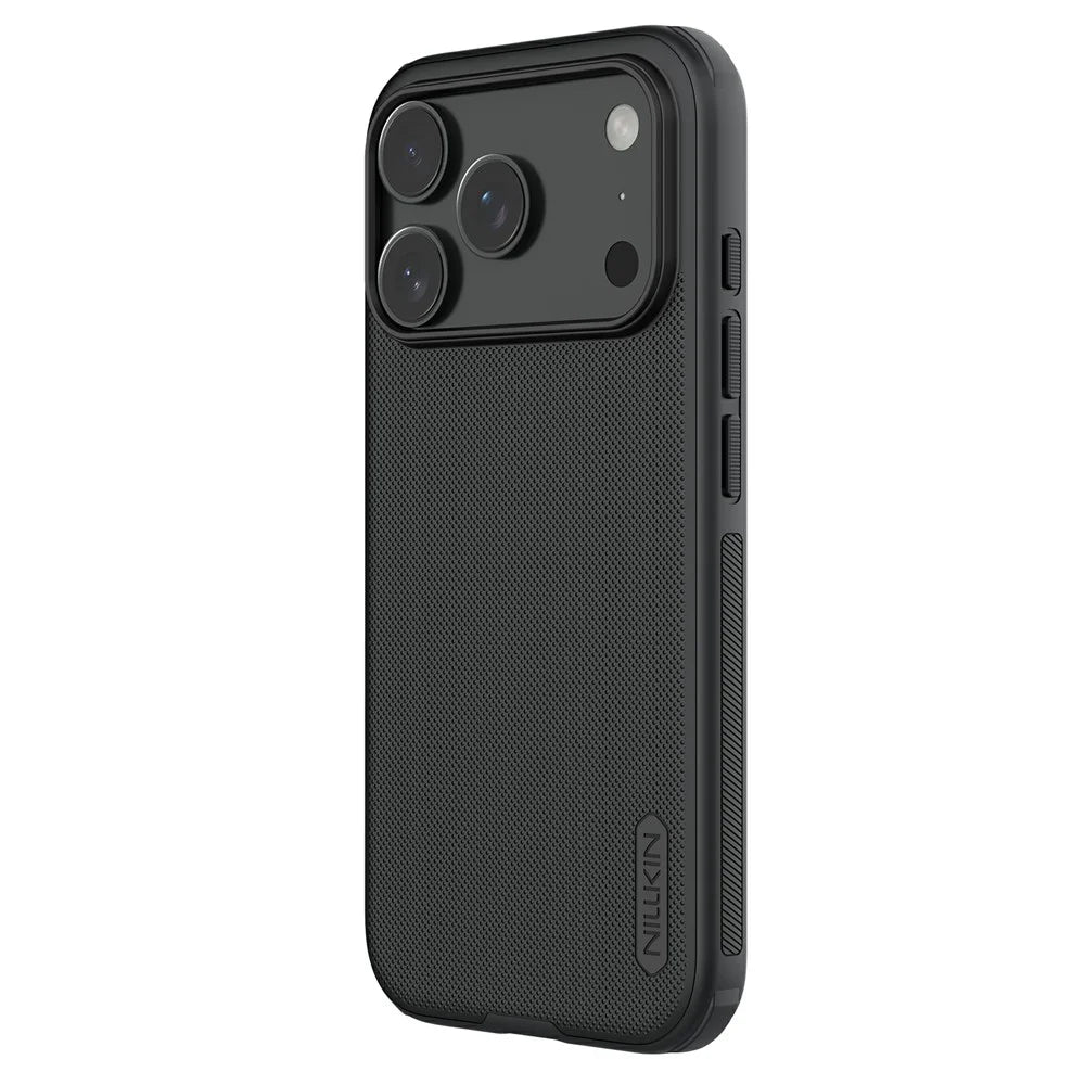 NILLKIN Frosted Shield Pro for iPhone 18 Pro Max / 17 Pro Max Case Compatible with MagSafe PC + TPU Phone Cover - Black - 1