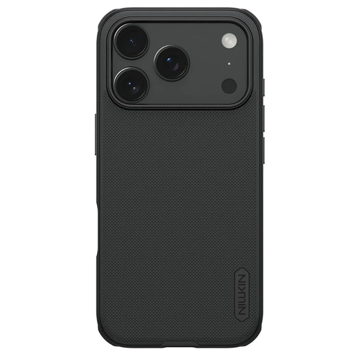 NILLKIN Frosted Shield Pro for iPhone 18 Pro Max / 17 Pro Max Case Compatible with MagSafe PC + TPU Phone Cover - Black - 3