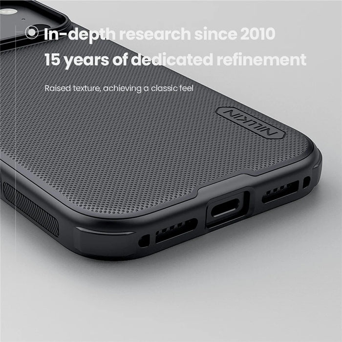 NILLKIN Frosted Shield Pro for iPhone 18 Pro Max / 17 Pro Max Case Compatible with MagSafe PC + TPU Phone Cover - Black - 7