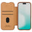 NILLKIN Qin Pro Series for iPhone 17 Case with Card Slots Leather Phone Cover - Brown - 4