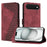 For iPhone Air Leather Case 7-Shaped Pattern Wallet Stand Shockproof Phone Cover - Brown - 1