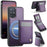 JEEHOOD For Samsung Galaxy A51 4G SM-A515 Leather Back Cover Magnetic Case  J06 Phone Case with Card Bag RFID Blocking - Purple - 1