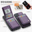 JEEHOOD For Samsung Galaxy A51 4G SM-A515 Leather Back Cover Magnetic Case  J06 Phone Case with Card Bag RFID Blocking - Purple - 3