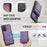 JEEHOOD For Samsung Galaxy A51 4G SM-A515 Leather Back Cover Magnetic Case  J06 Phone Case with Card Bag RFID Blocking - Purple - 5