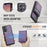 JEEHOOD For Samsung Galaxy A54 5G Leather Back Cover Magnetic Case  J06 Phone Case with Card Bag RFID Blocking - Purple - 5