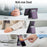 JEEHOOD For Samsung Galaxy A54 5G Leather Back Cover Magnetic Case  J06 Phone Case with Card Bag RFID Blocking - Purple - 6
