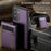 JEEHOOD For Samsung Galaxy A54 5G Leather Back Cover Magnetic Case  J06 Phone Case with Card Bag RFID Blocking - Purple - 7