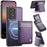 JEEHOOD For Samsung Galaxy A53 5G Leather Back Cover Magnetic Case  J06 Phone Case with Card Bag RFID Blocking - Purple - 1