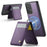 JEEHOOD For Samsung Galaxy A53 5G Leather Back Cover Magnetic Case  J06 Phone Case with Card Bag RFID Blocking - Purple - 2
