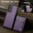 JEEHOOD For Samsung Galaxy A53 5G Leather Back Cover Magnetic Case  J06 Phone Case with Card Bag RFID Blocking - Purple - 4
