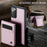 JEEHOOD For Samsung Galaxy Note20 Leather Back Cover Magnetic Case  J06 Phone Case with Card Bag RFID Blocking - Pink - 7