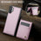 JEEHOOD For Samsung Galaxy Note 10 Plus 5G Leather Back Cover Magnetic Case  J06 Phone Case with Card Bag RFID Blocking - Pink - 4