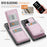 JEEHOOD For Samsung Galaxy Note20 Ultra Leather Back Cover Magnetic Case  J06 Phone Case with Card Bag RFID Blocking - Pink - 3