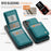 JEEHOOD For Samsung Galaxy A15 5G / Galaxy A15 4G Leather Back Cover Magnetic Case  J06 Phone Case with Card Bag RFID Blocking - Blue - 3